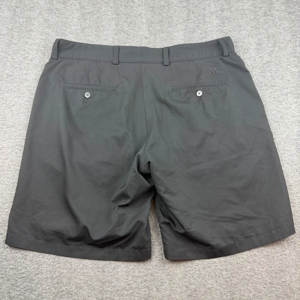 Adidas Golf Shorts Men's 36 Black Climalite Flat Front‎ Performance Athletic